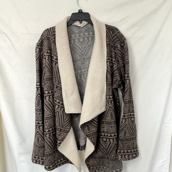 Mine Too Open  Front Cardigan Sweater Aztec‎ print - Picture 1 of 4